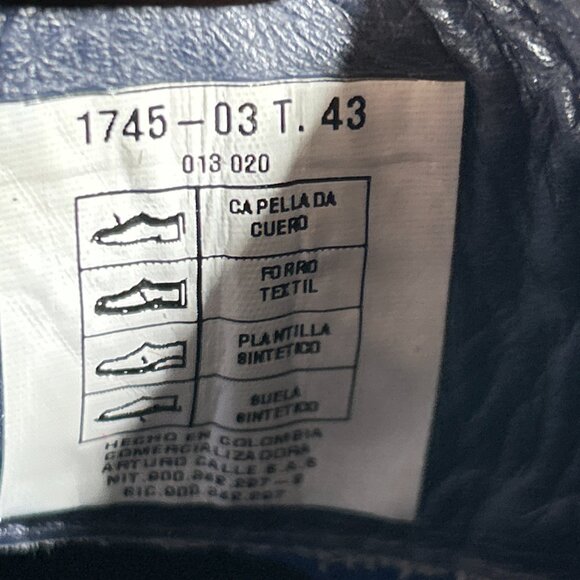 Arturo Calle Mens Size 10 Leather Dress Ankle Chelsea Boots Brown Shoes Slip On - Picture 10 of 12